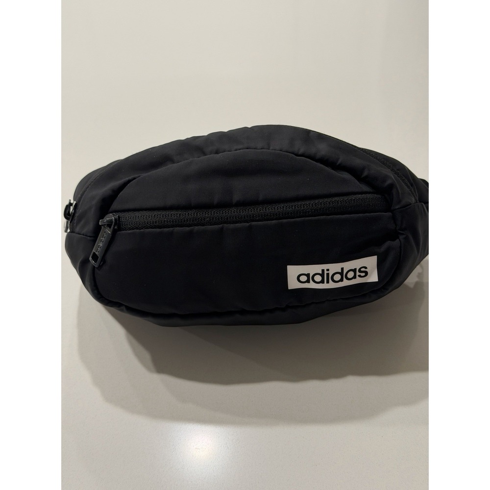 adidas Core Fanny Waist Pack Crossbody Sling Bag Black White One Size